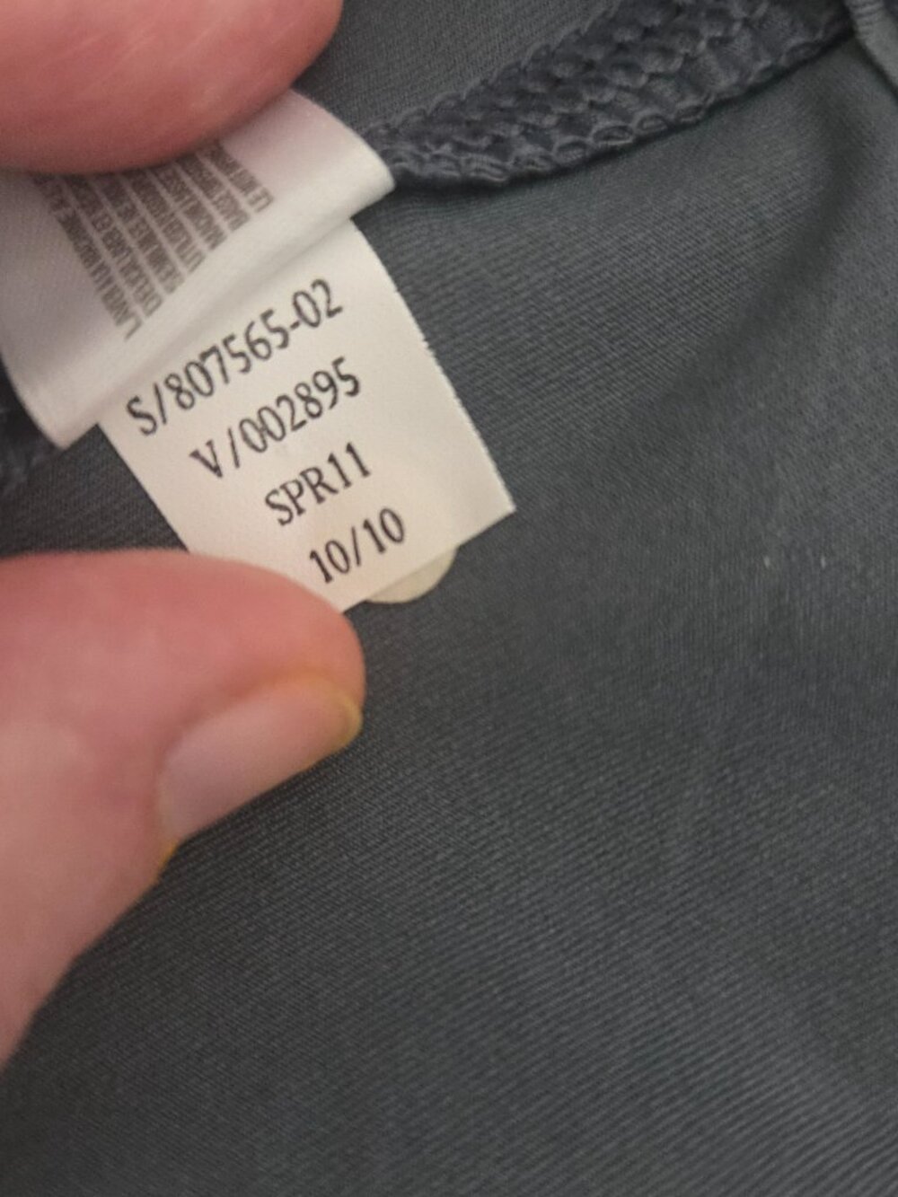 NWT GapBodyFit Gray & Teal Keyhole Long Sleeve Crewneck Top Size L - Picture 6 of 8